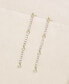 ფოტო #4 პროდუქტის Women's 18k Gold Plated Straight Dangle Earrings