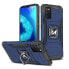 Pancerne etui pokrowiec + magnetyczny uchwyt Samsung Galaxy A03s Ring Armor niebieski