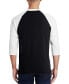 ფოტო #2 პროდუქტის Men's Daddy Shark Raglan Baseball Word Art T-shirt