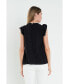 Women's Contrast Stitch Sleeveless Top