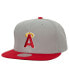 Фото #1 товара Men's Gray California Angels 1989-1992 Cooperstown Collection Away Snapback Hat