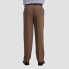 Фото #2 товара Haggar Men's Premium No Iron Classic Fit Flat Front Casual Pants - British