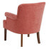 Armchair 77 x 64 x 88 cm Synthetic Fabric Wood Dark Red