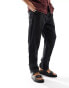 Cotton On relaxed straight leg linen trousers in black