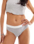 Фото #1 товара Monki elastic brief in grey melange