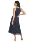 ფოტო #2 პროდუქტის Women's Printed Chiffon Belted Halter Midi Dress