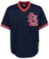 Фото #2 товара Men's Ozzie Smith Navy St. Louis Cardinals 1994 Authentic Cooperstown Collection Mesh Batting Practice Jersey