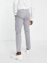 New Look skinny pinstripe smart trousers in grey