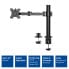 ACT Single monitor arm office solid pro - Clamp/Bolt-through - 12 kg - 25.4 cm (10") - 81.3 cm (32") - 100 x 100 mm - Black