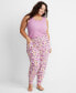 Фото #3 товара Women's Jogger Pajama Pants XS-3X, Created for Macy's