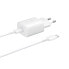 2w1 Ładowarka sieciowa 25W + kabel przewód USB-C 1m biały