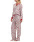 ფოტო #8 პროდუქტის Women's 2-Pc. Printed Drawstring Pajamas Set