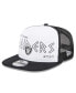 Фото #1 товара Men's White, Black Las Vegas Raiders Banger 9FIFTY Trucker Snapback Hat