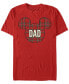 Фото #1 товара Men's Dad Holiday Patch Short Sleeve T-Shirt