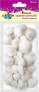 Фото #1 товара Titanum Pompony akrylowe białe 20szt.