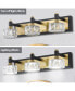 Фото #7 товара LED 3-Light Modern Crystal Bathroom Vanity Light Over Mirror Bath Wall Lighting Fixtures