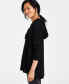 Women's Waffle-Knit Hoodie Tunic, Created for Macy's