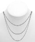 Silver Plated Multi-Chain 18" Layered Statement Necklace