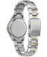 ფოტო #3 პროდუქტის Eco-Drive Women's Crystal Two-Tone Stainless Steel Bracelet Watch 30mm