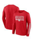 Men's Scarlet Nebraska Huskers Big and Tall Two-Hit Graphic Long Sleeve T-shirt