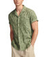 ფოტო #1 პროდუქტის Men's Embroidered Camp Collar Textured Short Sleeve Shirt