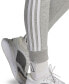 Спортивный женский брюки adidas 3-Stripe Cotton Fleece Sweatpant Jogger средне-серый вереск/белый, XS - фото #5