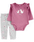 Фото #23 товара Baby 2-Piece Dog Bodysuit Pant Set 12M