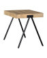 Фото #1 товара 24.5" Iron Square End Table with Metal Legs