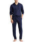 ფოტო #3 პროდუქტის Men's Cotton Sleep Hoodie