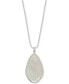 Фото #1 товара Lucky Brand colored Stone Pendant Necklace, 16" + 3" extender