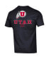 Фото #4 товара Men's Black Utah Utes Stack 2-Hit T-shirt