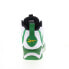 Фото #14 товара Reebok Hurrikaze II Mens Green Leather Lace Up Athletic Basketball Shoes