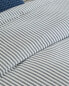 Duvet cover with narrow stripes