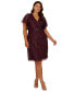 ფოტო #1 პროდუქტის Plus Size Beaded Dolman-Sleeve Cocktail Dress