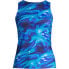 Фото #9 товара Women's Chlorine Resistant High Neck UPF 50 Modest Tankini Swimsuit Top
