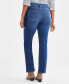Фото #2 товара Women's High Rise Straight-Leg Jeans, Regular, Short and Long Lengths, Created for Macy's