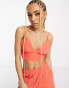 Фото #1 товара Signature 8 co-ord bralette in orange