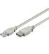 Фото #1 товара Wentronic 68621 - 0.3 m - USB A - USB A - USB 2.0 - Male/Female - Grey