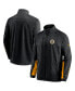 Фото #1 товара Men's Black Boston Bruins Authentic Pro Locker Room Rinkside Full-Zip Jacket