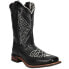 Laredo Kite Days Embroidery Square Toe Cowboy Womens Black Casual Boots 5820