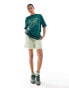 Santa Cruz oversized ornate logo dot t-shirt in green grün, 38 - фото #3