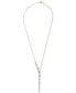 Фото #3 товара Wrapped in Love diamond Asymmetric Lariat Necklace (1 ct. t.w.) in 14k Gold or 14k White Gold, 15" + 2" extender, Created for Macy's