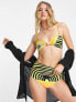 Фото #4 товара It's Now Cool Premium high waist bikini bottom in paradiso multi