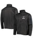 ფოტო #1 პროდუქტის Men's Heather Black Las Vegas Raiders Freestyle Coated Tech Fleece Full-Zip Jacket