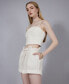 ფოტო #7 პროდუქტის Women's Plisse Paper Bag Short