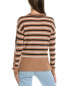 Фото #3 товара Incashmere Variegated Stripe Cashmere Sweater Women's