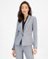 Petite Crepe One-Button Blazer