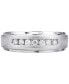 Фото #2 товара Кольцо Macy's Men's Diamond 7-Stone Wedding Band.