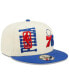 Фото #2 товара Men's Cream and Royal Philadelphia 76ers 2022 NBA Draft 9FIFTY Snapback Adjustable Hat