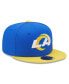 Фото #4 товара Men's Royal, Gold Los Angeles Rams Flawless 9FIFTY Snapback Hat